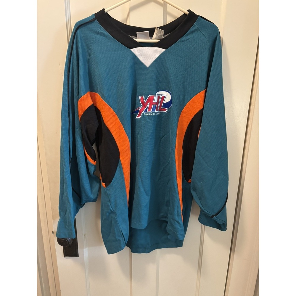 Vtg KAMAZU Hockey Jersey Large Practice League Sports Pullover Men's Beer